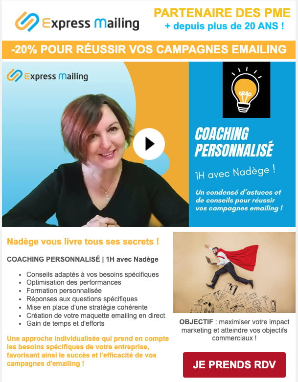 insérer une vidéo dans un emailing