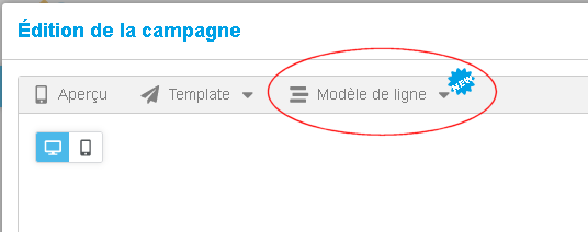 Exemple édition de la campagne plateforme express mailing