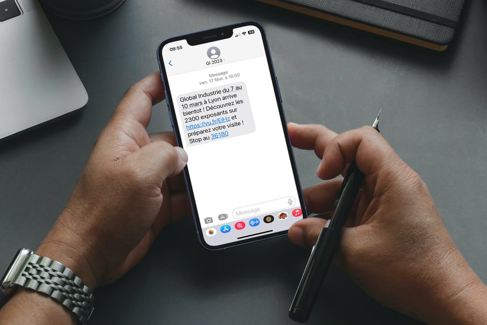 SMS marketing d'invitation à un évènement