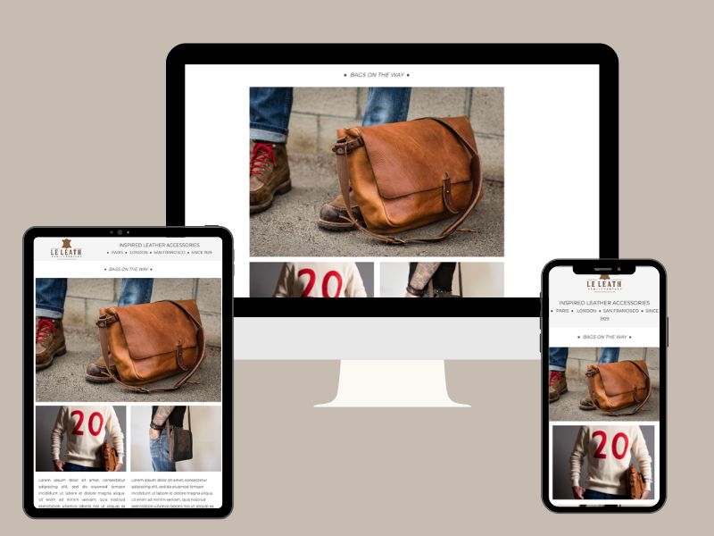 Plateforme pour emailing avec modèle responsive