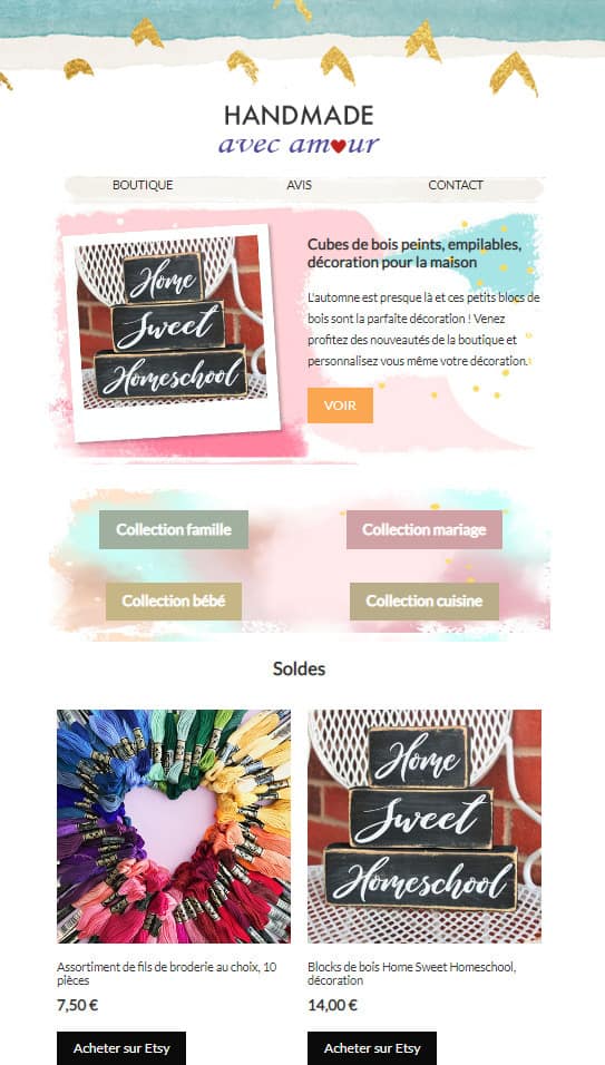 Utiliser une typographie et des couleurs vives pour un design d'email réussi