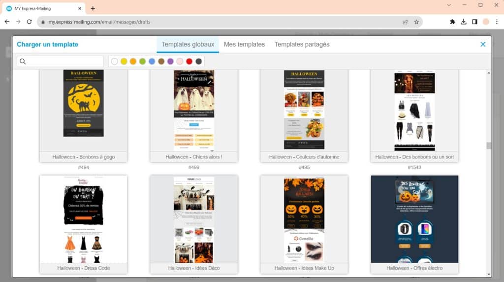 halloween templates pour emails