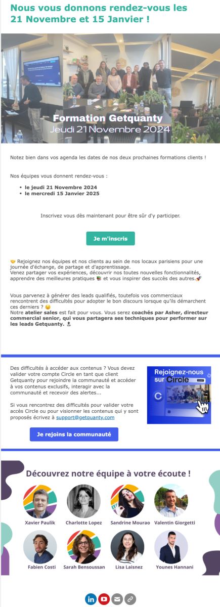 Newsletter formation GetQuanty