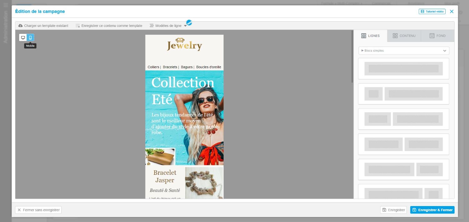 Exemple de campagne emailing