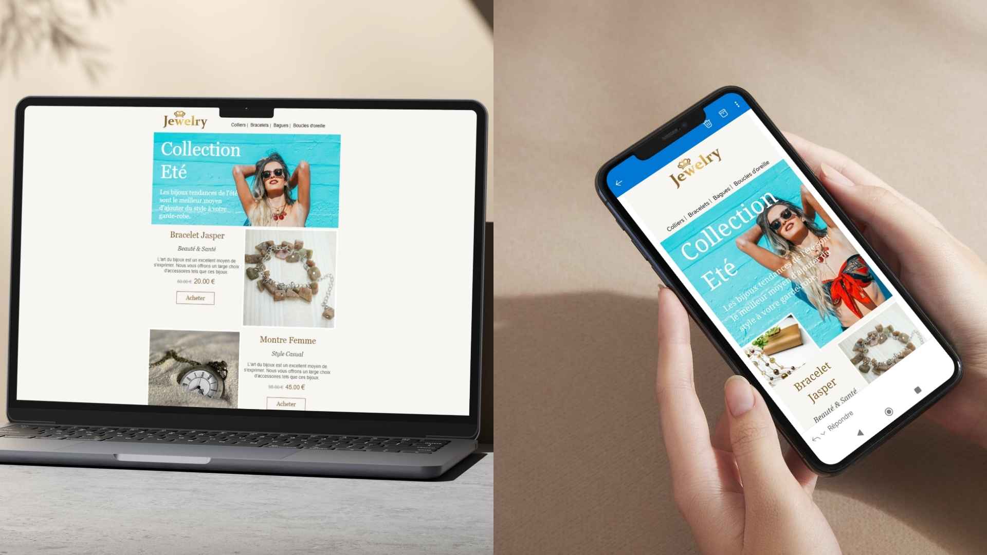 Exemple de campagane emailing avec CTA visible