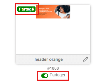 Partager un modèle de ligne avec ses sous-comptes
